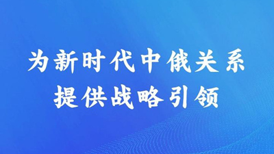 為新時代中俄關系提供戰略引領